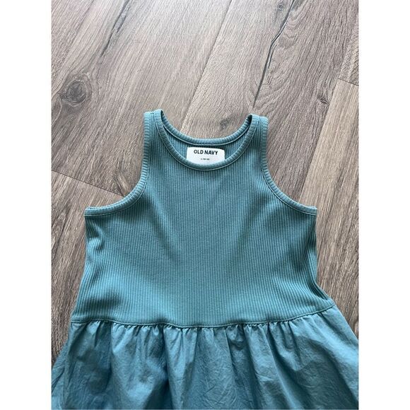 Old Navy Sleeveless Mixed Material Dress for Girls size 10-12 - Picture 4 of 4
